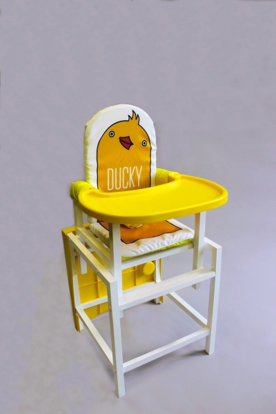Стол-стул серии «BABYS» с белым покрытием 